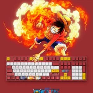 Out of print ONE PIECE Luffy gaming Keyboard 3108v2 Japanese animation style 108 keys cartoon red - Anime Keyboard
